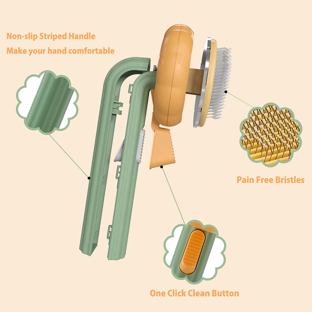 Globify™ Self-Clean Grooming Brush