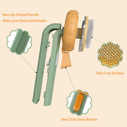 Globify™ Self-Clean Grooming Brush